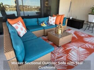 Wicker-Sectional-Outdoor-Sofa-with-Teal-Cushions