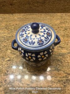Wiza-Polish-Pottery-Covered-Casserole-Dish