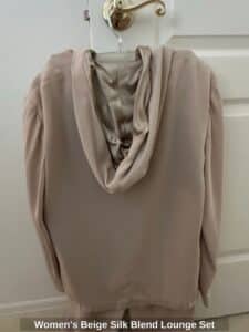 Womens-Beige-Silk-Blend-Lounge-Set-second-image-1