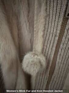 Womens-Mink-Fur-and-Knit-Hooded-Jacket-second-image-1