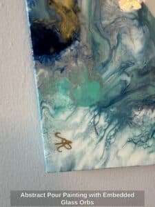 Abstract-Pour-Painting-with-Embedded-Glass-Orbs-second-image