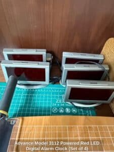 Advance-Model-Powered-Red-LED-Digital-Alarm-Clock-Set-of-