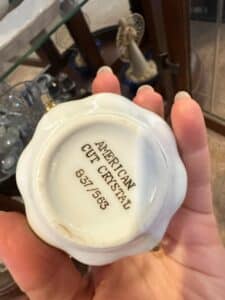 American-Cut-Crystal-Sugar-Bowl-and-Creamer-Set-second-image