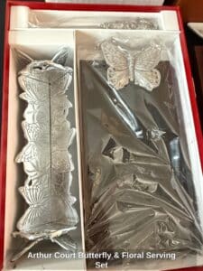 Arthur-Court-Butterfly-Floral-Serving-Set