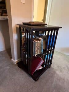 Arts-and-Crafts-Style-Revolving-Bookcase