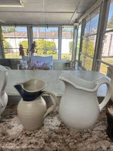Assorted-Ceramic-Pitchers-and-Folk-Art-Teapot-second-image