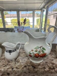 Assorted-Ceramic-Pitchers-and-Folk-Art-Teapot-third-image