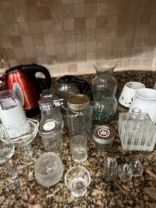 Assorted-Glassware-and-Small-Kitchen-Appliances