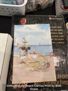 Chihuahua-on-Beach-Canvas-Print-by-Beth-Grove