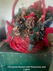 Christmas-Basket-with-Pinecones-and-Lights