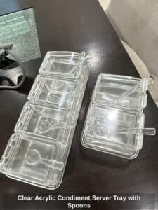 Clear-Acrylic-Condiment-Server-Tray-with-Spoons