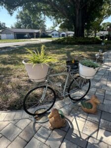 Decorative-Metal-Bicycle-Planter-with-Duck-Figurines