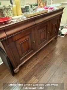 Ethan-Allen-British-Classics-Dark-Wood-Sideboard-Buffet