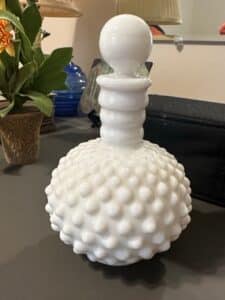 Fenton-Hobnail-Milk-Glass-Perfume-Bottle
