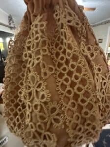 Garray-Black-Velvet-Evening-Bag-with-Lace-Trim-second-image