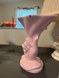 Hull-Pottery-Hand-Vase-Pink