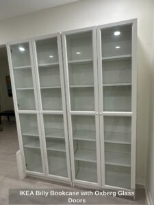 IKEA-Billy-Bookcase-with-Oxberg-Glass-Doors