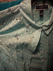 Karen-Scott-Womans-Bird-and-Polka-Dot-Print-Button-Up-Shirt-fourth-image