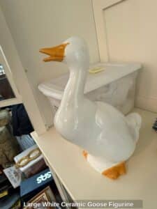Large-White-Ceramic-Goose-Figurine