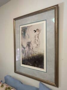 Louis-Icart-La-Femme-et-le-Chien-Lithograph