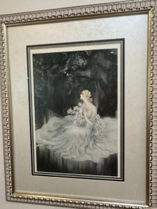 Louis-Icart-Lilies-Etching