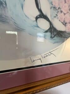 Louis-Icart-Woman-with-Pink-Roses-Lithograph-second-image