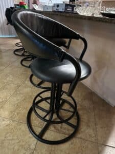 Modern-Black-Faux-Leather-Swivel-Bar-Stool-with-Curved-Back