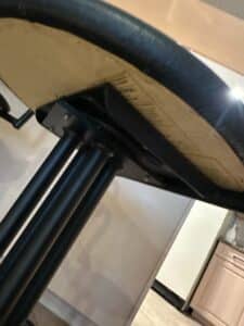 Modern-Black-Faux-Leather-Swivel-Bar-Stool-with-Curved-Back-second-image