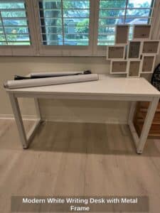 Modern-White-Writing-Desk-with-Metal-Frame
