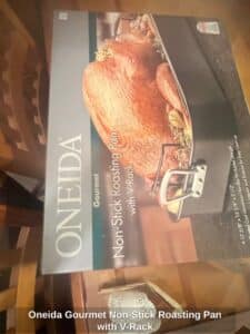 Oneida-Gourmet-Non-Stick-Roasting-Pan-with-V-Rack
