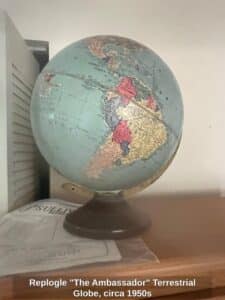 Replogle-The-Ambassador-Terrestrial-Globe-circa-s