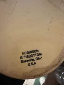 Robinson-Ransbottom-Pottery-Blue-Wheat-Spongeware-Pitcher-second-image