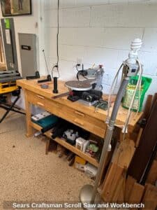 Sears-Craftsman-Scroll-Saw-and-Workbench