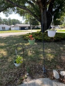 Set-of-Hanging-Planters-with-Shepherds-Hooks-Decorative-Traditional
