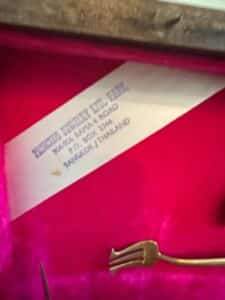 Siam-Brass-and-Rosewood-Flatware-Set-in-Wooden-Case-second-image