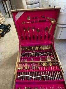 Siam-Brass-and-Rosewood-Flatware-Set-in-Wooden-Case-third-image