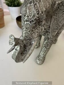 Textured-Elephant-Figurine-second-image