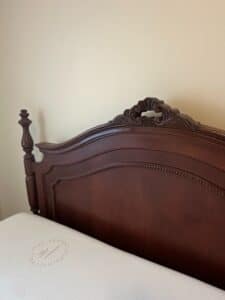 Traditional-Cherry-Wood-Queen-Bed-Frame-with-Headboard-second-image