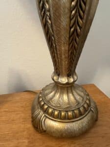 Traditional-Gold-Tone-Urn-Table-Lamp-with-Textured-Shade-second-image