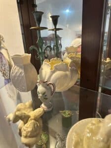 Victorian-Style-Candlesticks-and-Ceramic-Pitcher-and-Vases