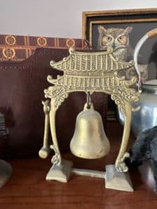 Vintage-Brass-Pagoda-Temple-Bell-with-Striker