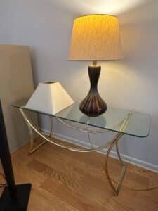 Vintage-Brass-and-Glass-Console-Table