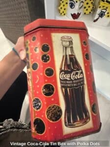 Vintage-Coca-Cola-Tin-Box-with-Polka-Dots-third-image