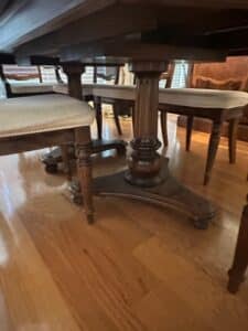 Vintage-Drexel-Heritage-Dining-Table-and-Six-Cane-Back-Chairs-second-image