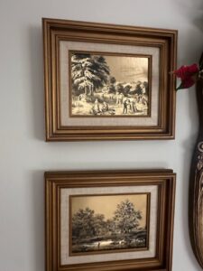 Vintage-Framed-Embossed-Metallic-Scenic-Prints-Set-of-