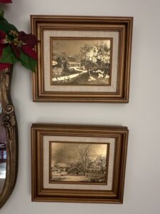 Vintage-Framed-Embossed-Metallic-Scenic-Prints-Set-of-third-image
