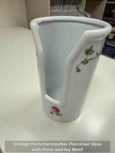 Vintage-Hutschenreuther-Porcelain-Vase-with-Rose-and-Ivy-Motif