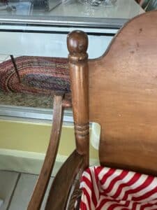 Vintage-Jenny-Lind-Spindle-Back-Wooden-High-Chair-second-image