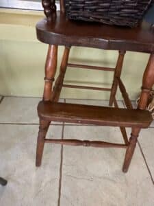 Vintage-Jenny-Lind-Spindle-Back-Wooden-High-Chair-third-image
