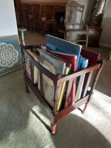 Vintage-Mahogany-Canterbury-Magazine-Rack